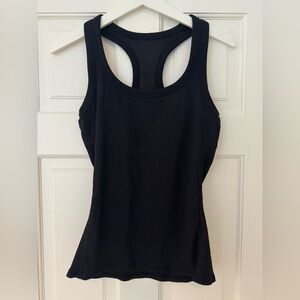 ALO Yoga Black Racerback Tank Top
